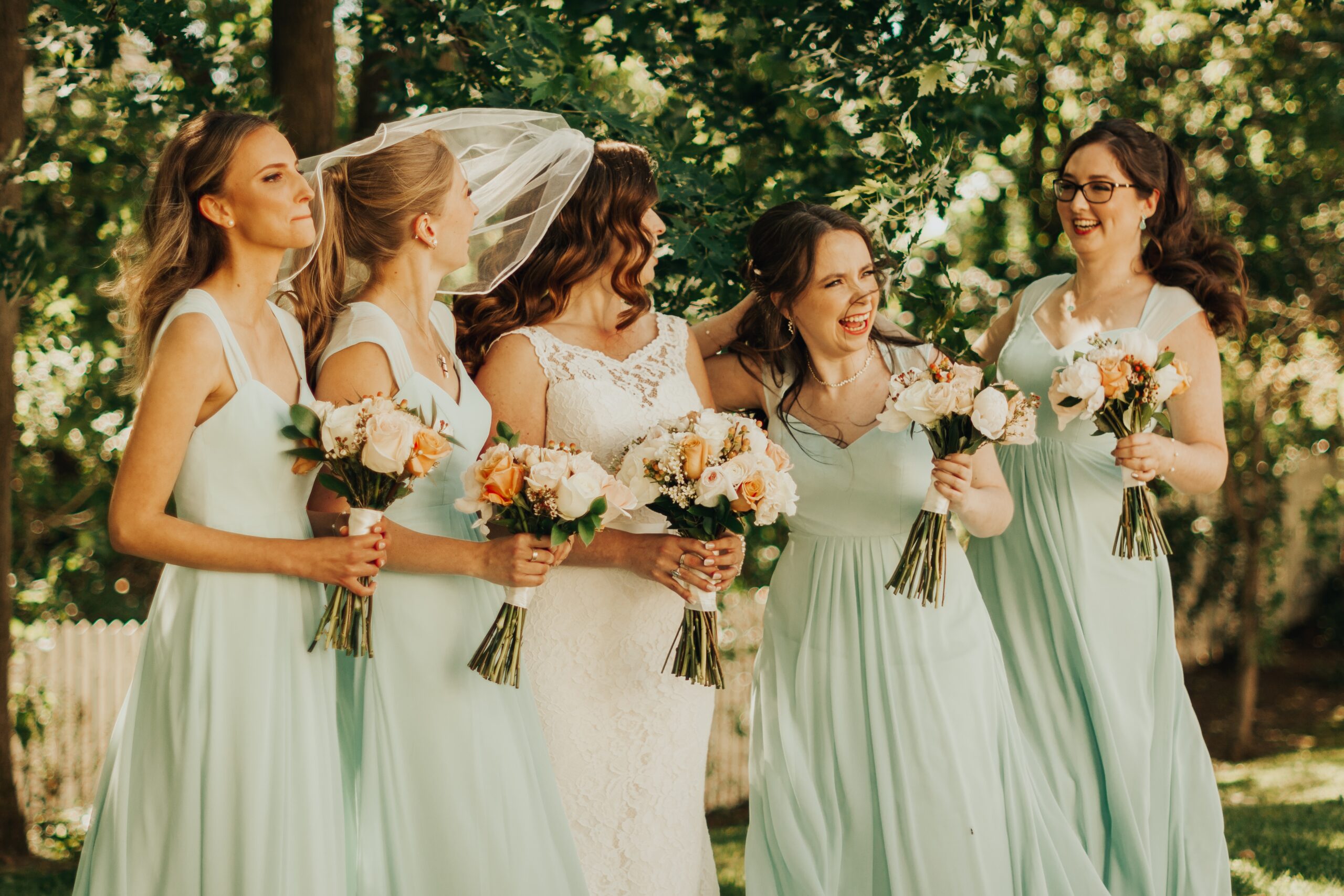 A New Year's Eve Wedding  Bridesmaid dress color schemes, New
