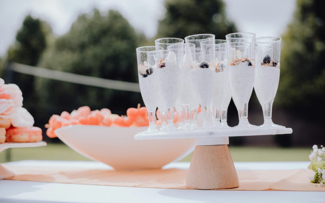 Luxury wedding seafood selection