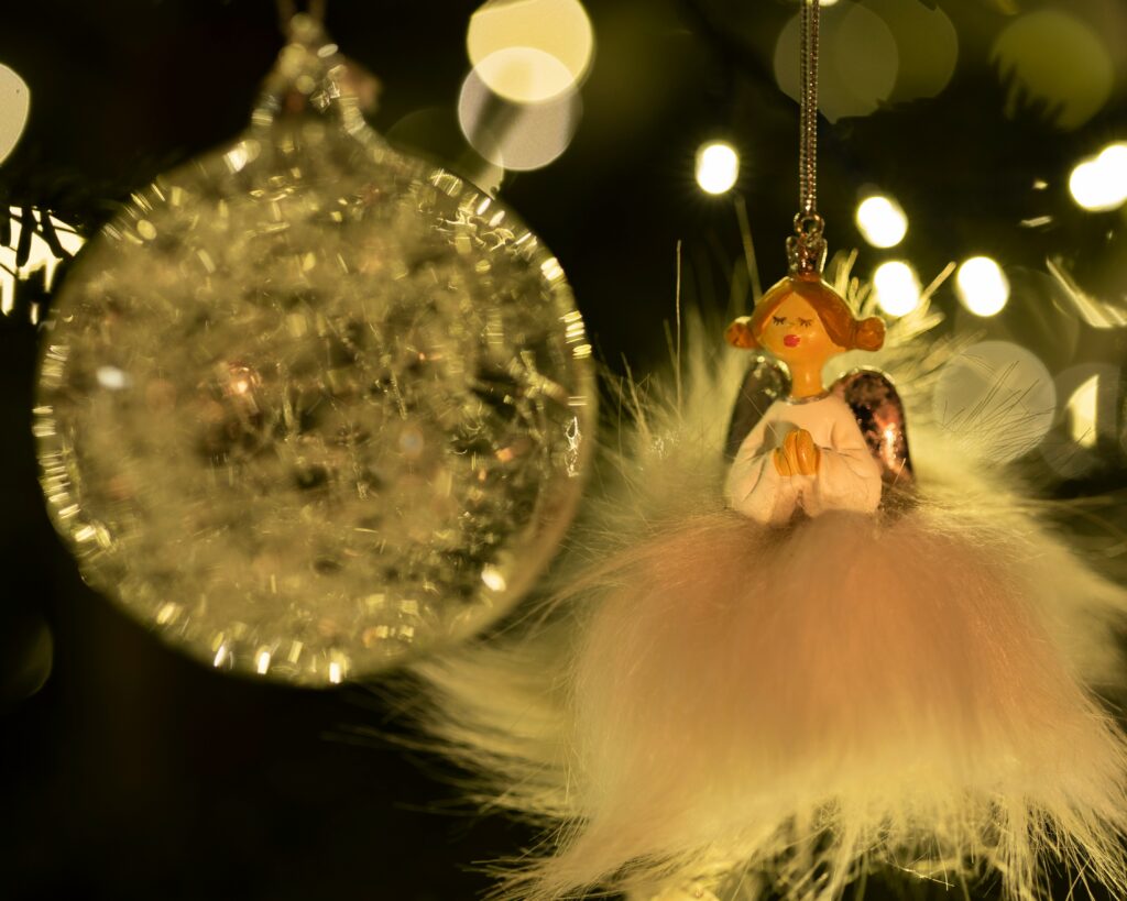 Christmas angel on a tree